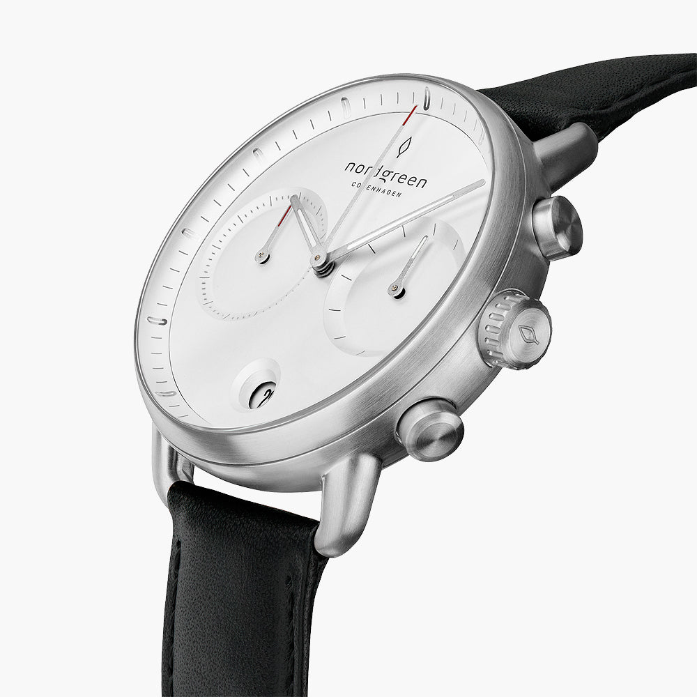 Pioneer - BUNDLE White Dial Silver | Brown Leather / Black Leather Straps