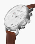 Pioneer - BUNDLE White Dial Silver | Brown Leather / Black Leather Straps