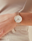Infinity - BUNDLE White Dial Rose Gold | Mesh / Brown Leather Straps
