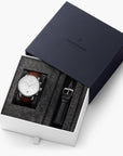 Pioneer - BUNDLE White Dial Silver | Brown Leather / Black Leather Straps