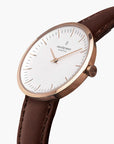 Infinity - BUNDLE White Dial Rose Gold | Mesh / Brown Leather Straps