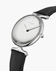Unika - BUNDLE Polished Metal Dial Silver | Black Leather / Mesh Straps