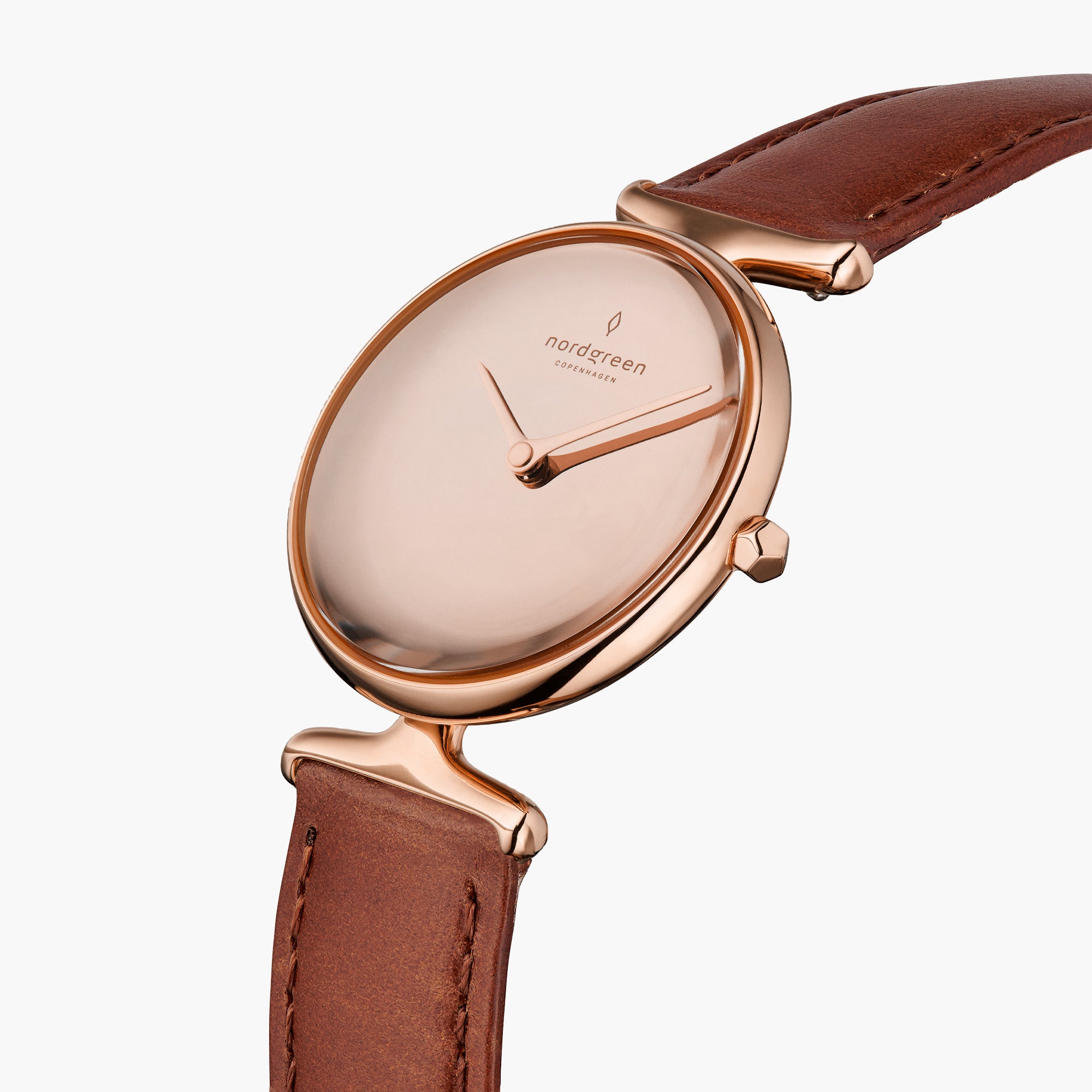 Unika - BUNDLE Polished Metal Dial Rose Gold | Black Leather / Brown Leather / Grey Leather Straps