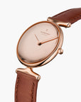 Unika - BUNDLE Polished Metal Dial Rose Gold | Black Leather / Brown Leather / Grey Leather Straps