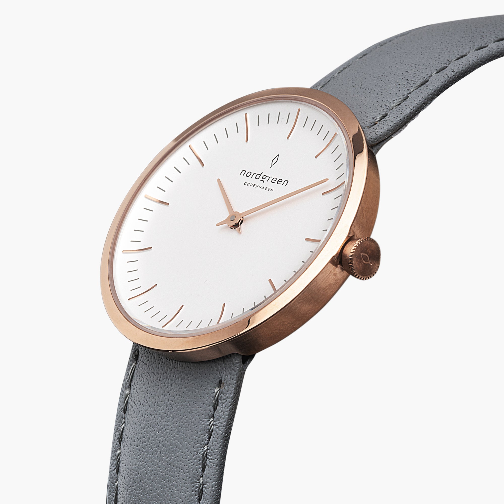 Infinity - BUNDLE White Dial Rose Gold | Rose Gold 5-Link / Grey Leather Straps