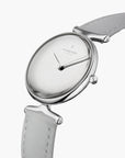 Unika - BUNDLE Polished Metal Dial Silver | Mesh	/ Grey Leather Straps